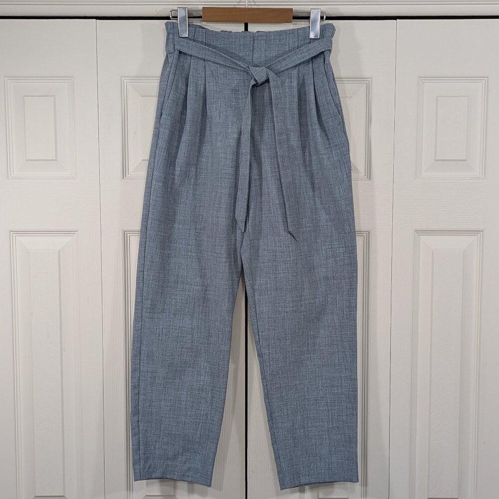 Dynamite Slate Blue Belted Pants - Size S - Picture 1 of 9